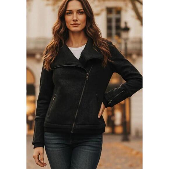 Dance & Marvel Jackets & Blazers - NWT Dance & Marvel Women's Black Moto Jacket Size Small